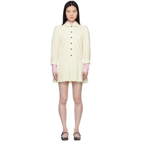 Sandy Liang Dresses & Skirts - Sandy Liang Off-White Somm Minidress NWT